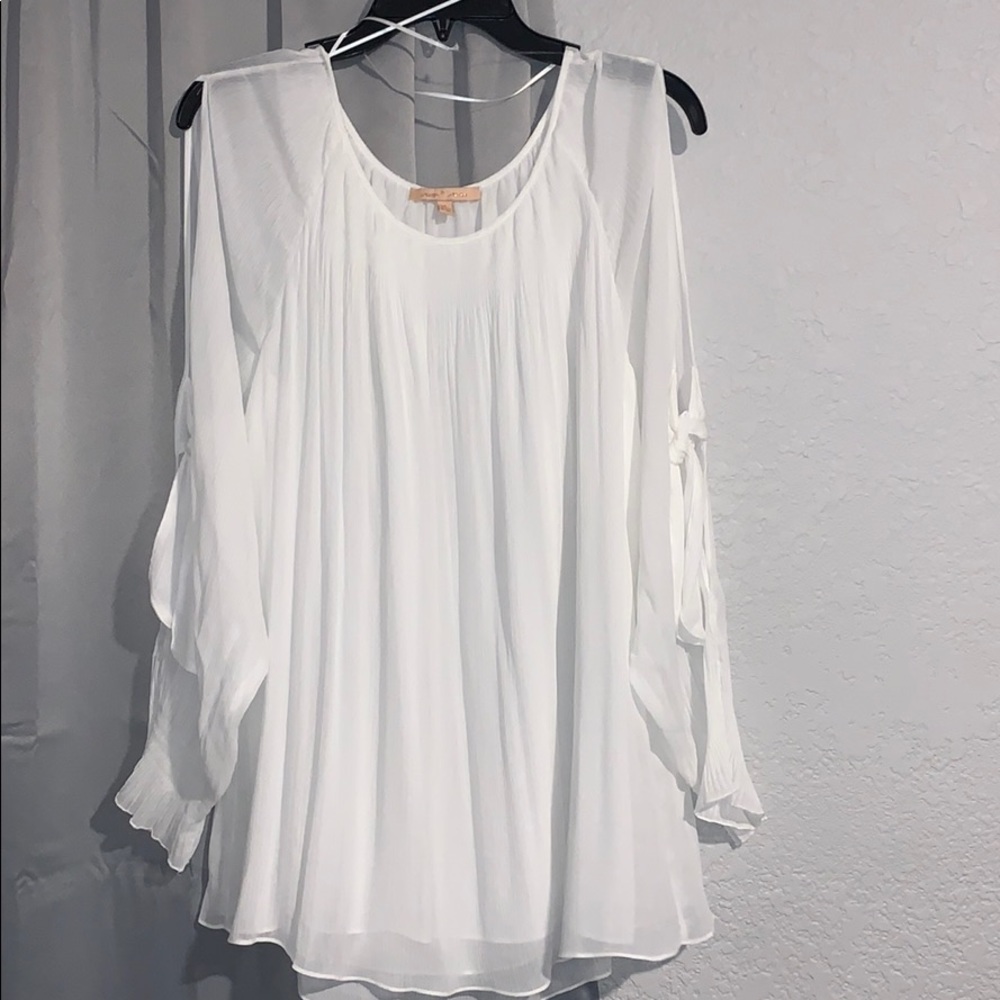 White Flowy Blouse